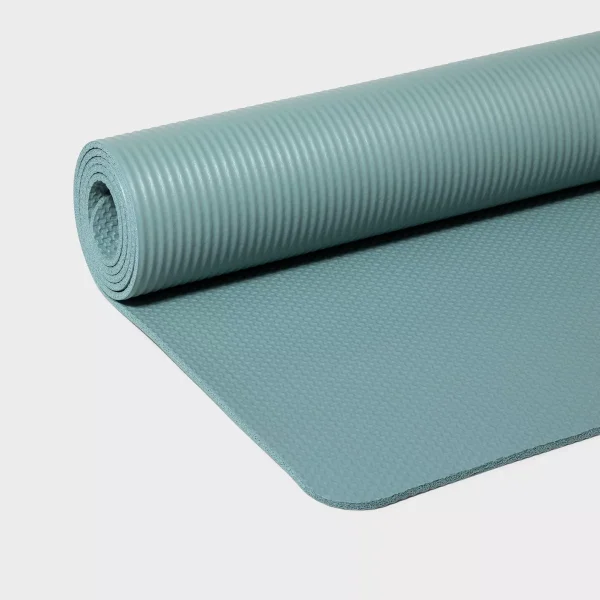 Yoga Mat 6mm Blue : High Tack Grip, Nitrile Butadiene Rubber
